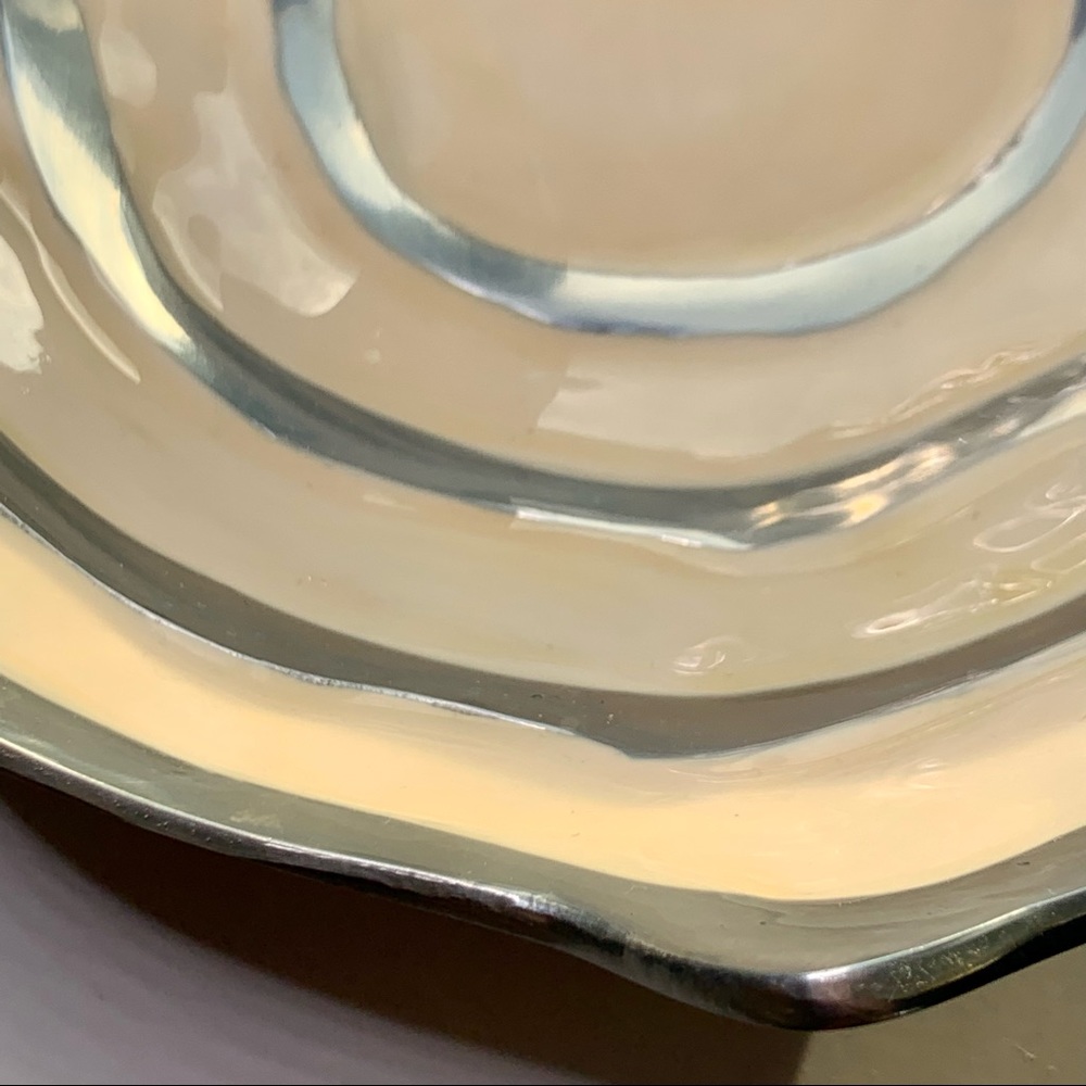Michael Wainwright Signed 7” COMO Enamel and Aluminum Art Bowl - Picture 3 of 16